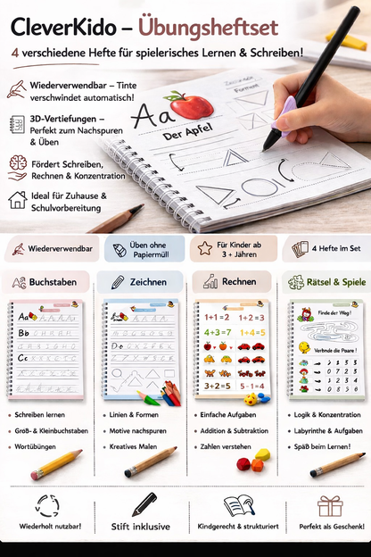 Cleverkiddo Magische Übüngshefte