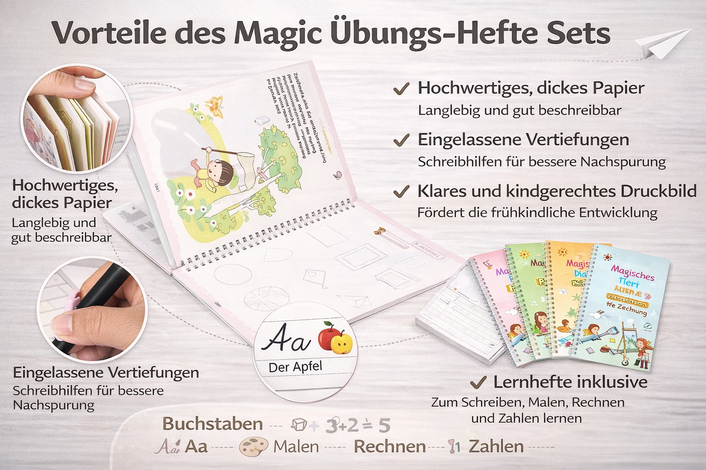 Cleverkiddo Magische Übüngshefte